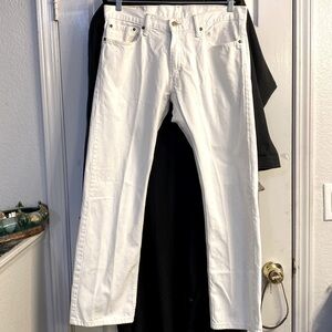 Levi's 514 White Jeans Size 34 x 30